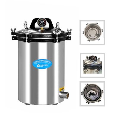 24L 134C Mushroom Autoclave Portable Sterilizer with Class B Horizontal Sterilization