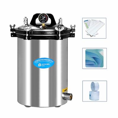 Electric Heated Portable Autoclave Vertical Pressure Steam Sterilizer for Hospital and Laboratory